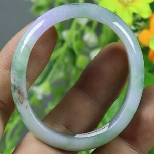 53*46*13 mm/42.28 g Cert'd A Green JADE jadeite Royal Bracelet 贵妃手镯